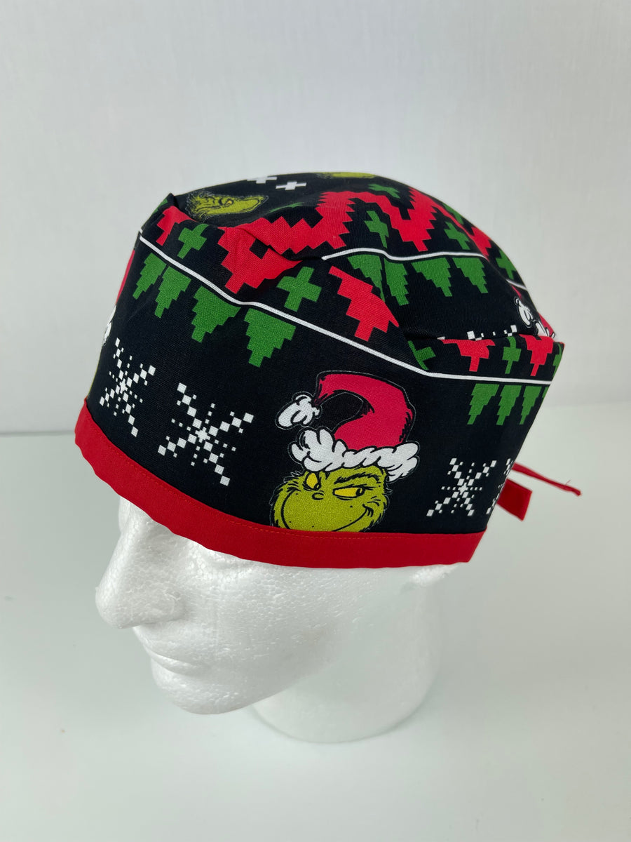 Christmas Grinch Skull Cap