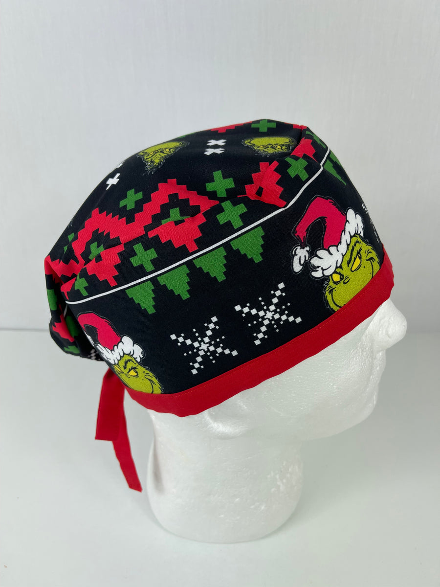 Christmas Grinch Skull Cap