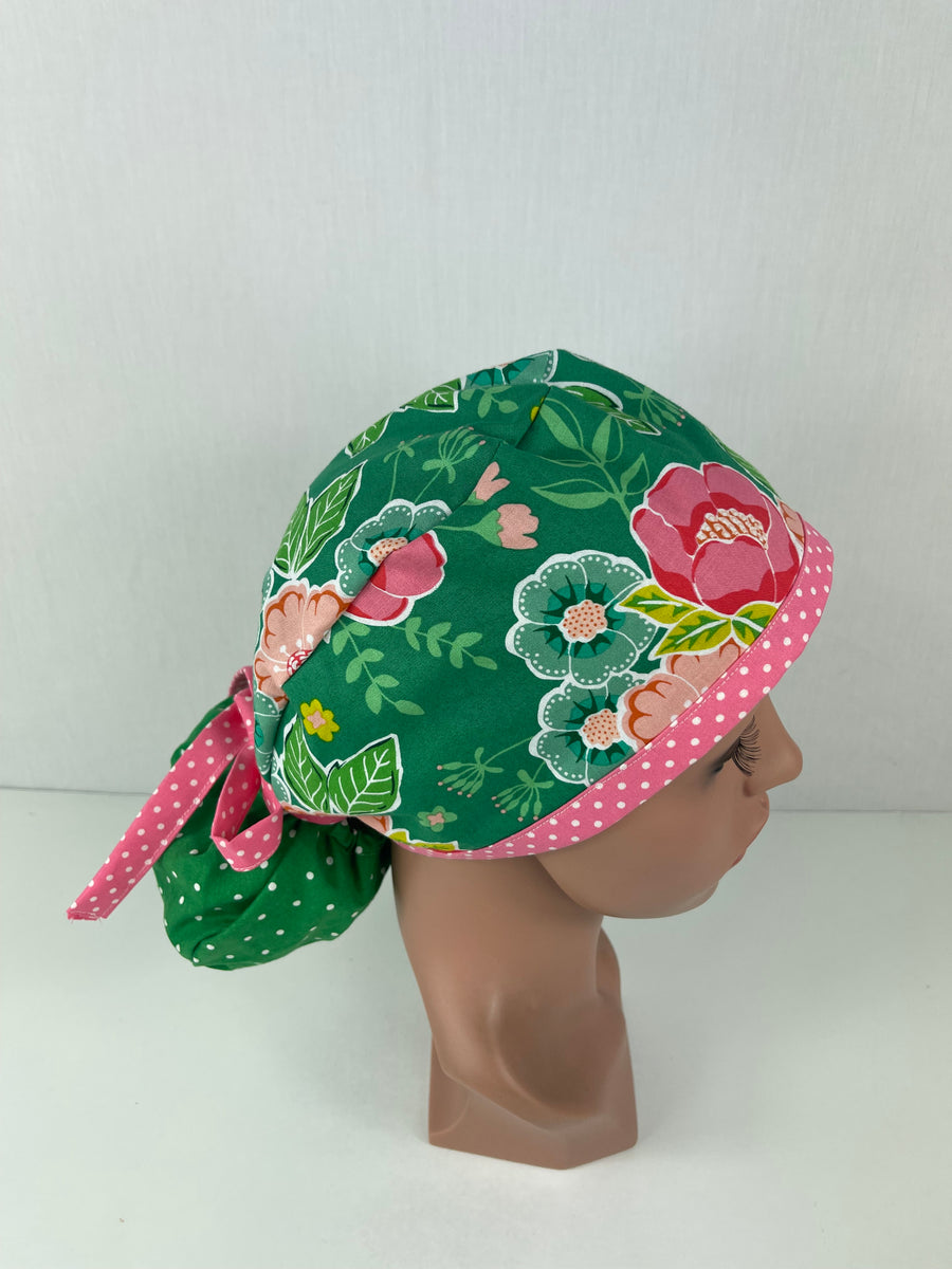 Floral Ponytail Hat