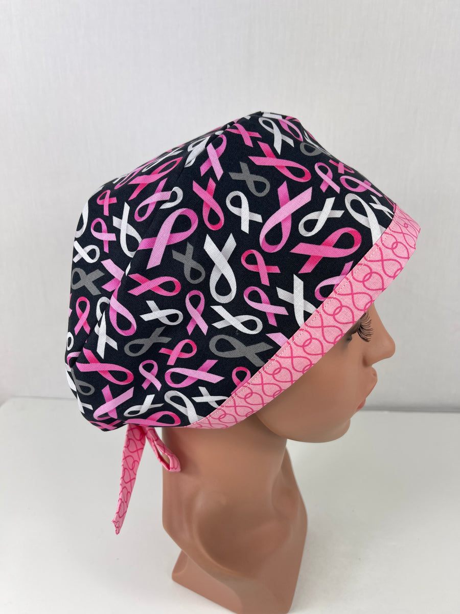 Breast Cancer Pink Ribbon Pixie Cap