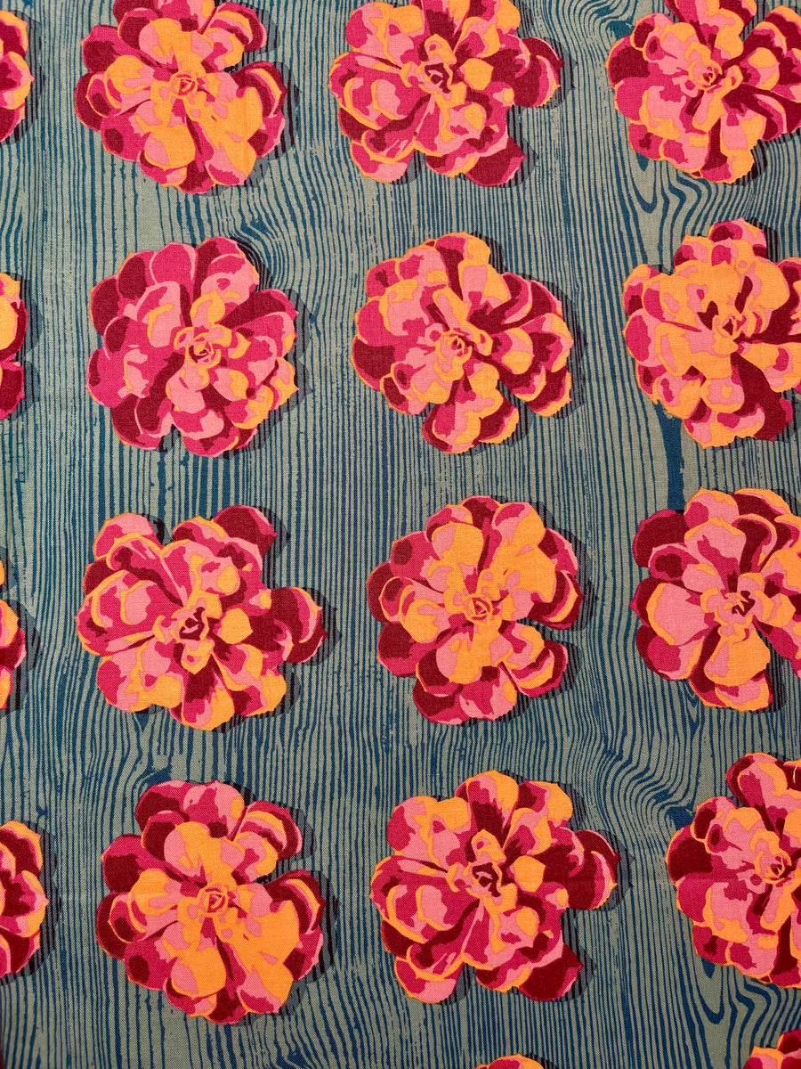 Petals on Teal
