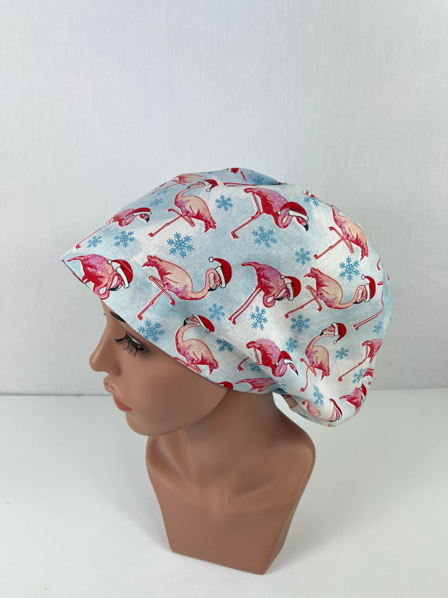 Christmas Flamingos Euro Cap