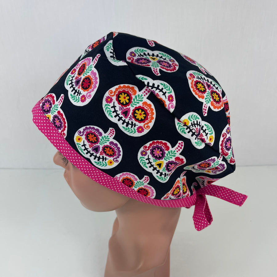 Sugar Skulls Pumpkin Pixie Cap
