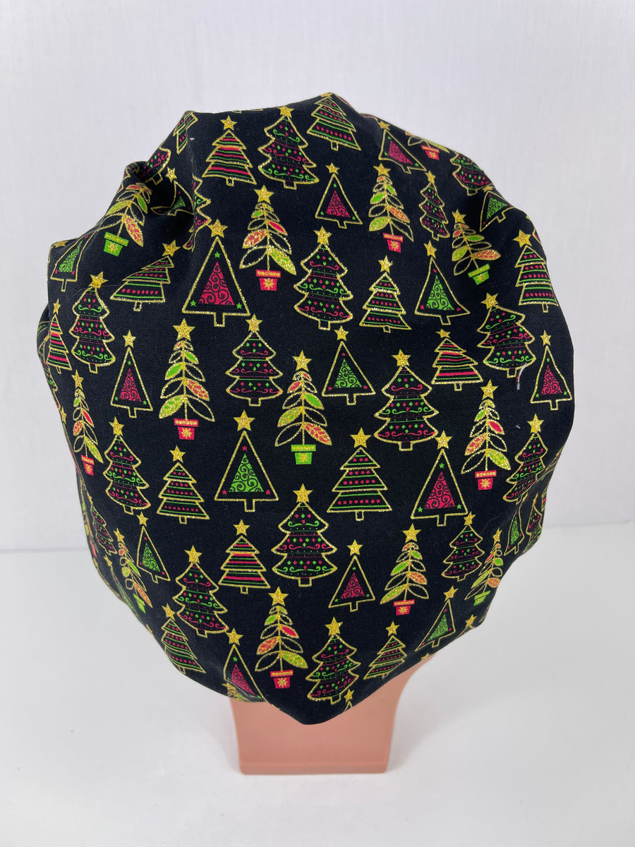 Christmas Tree Bouffant Scrub Hat