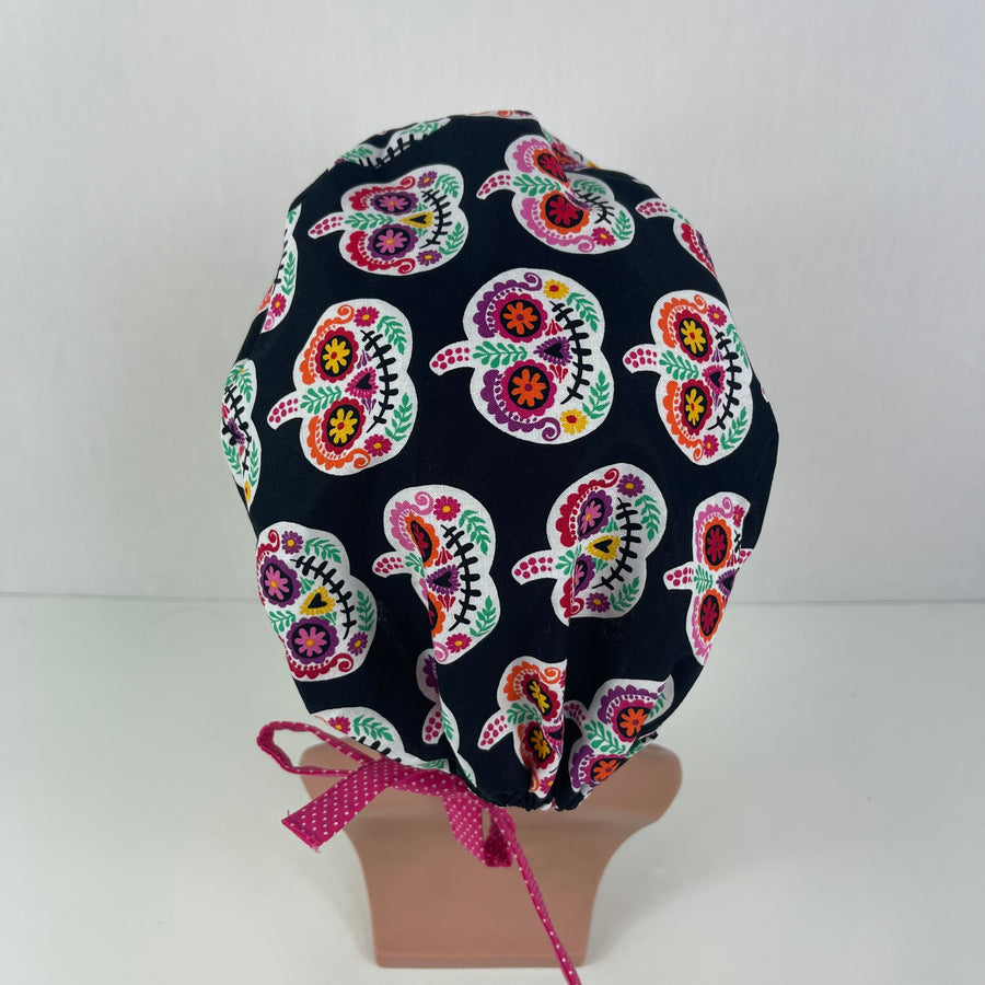 Sugar Skulls Pumpkin Pixie Cap