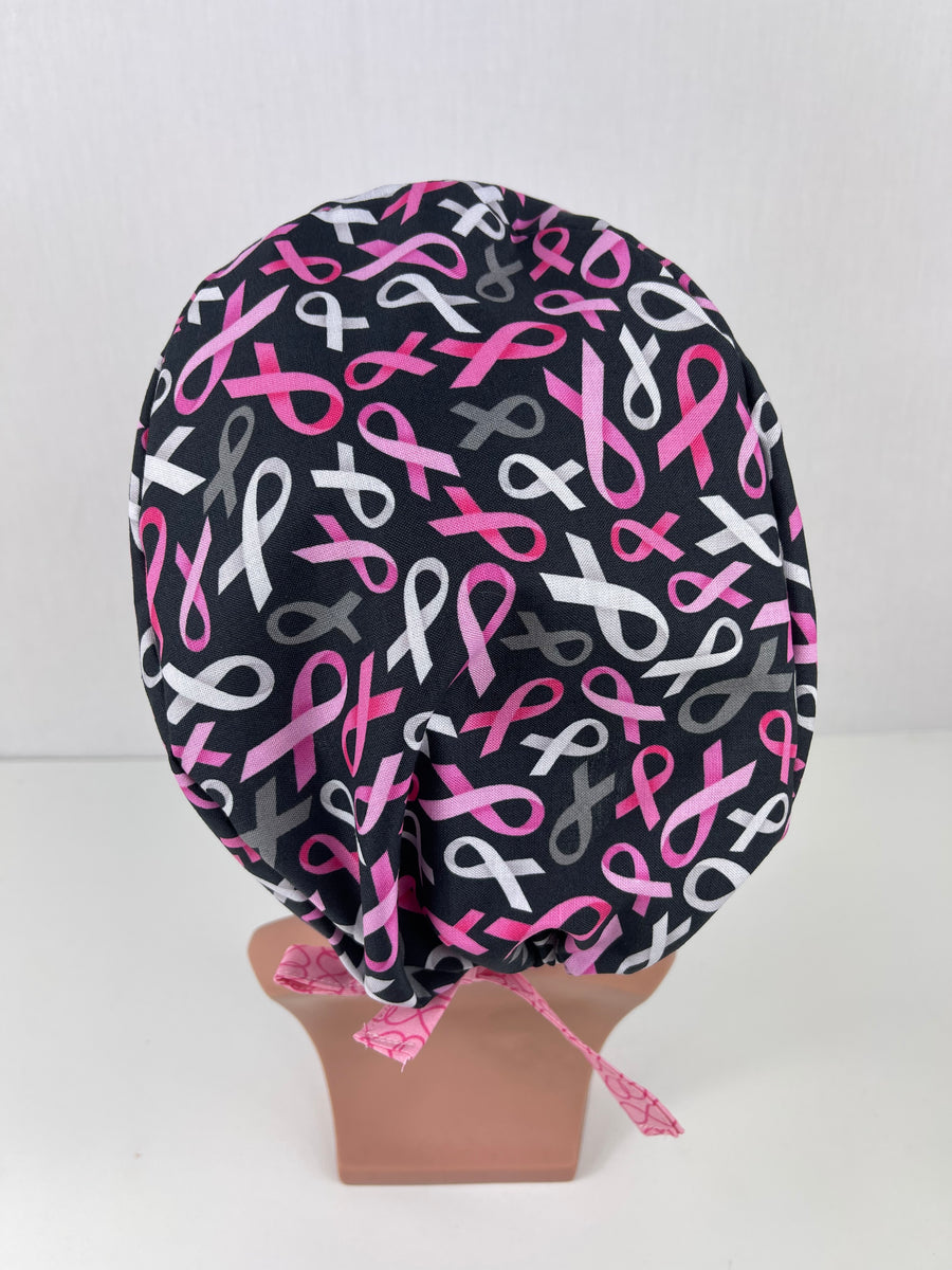 Breast Cancer Pink Ribbon Pixie Cap