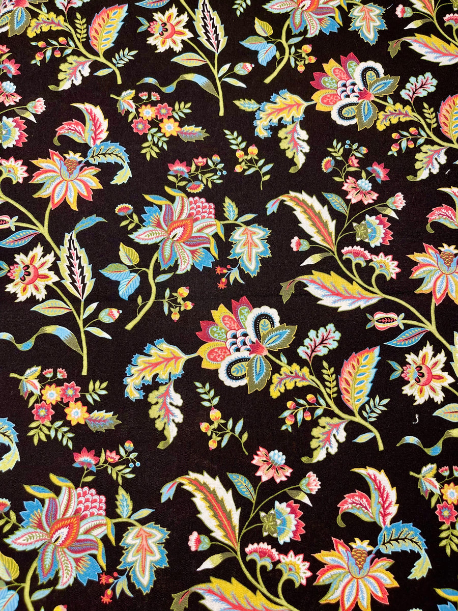 Floral on Black