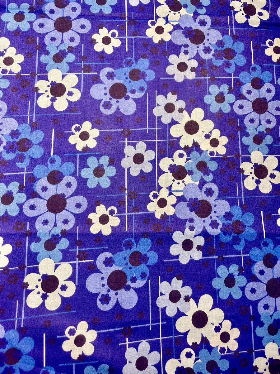 Flowers on blue