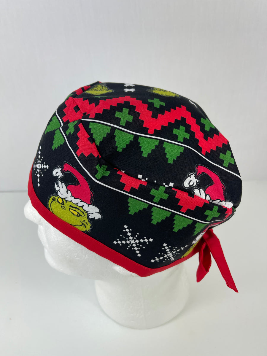 Christmas Grinch Skull Cap