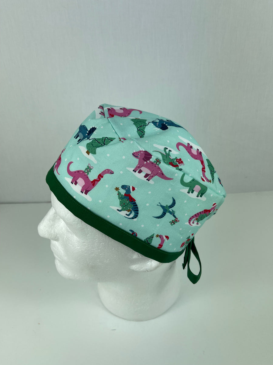 Christmas Dinosaur Skull Cap