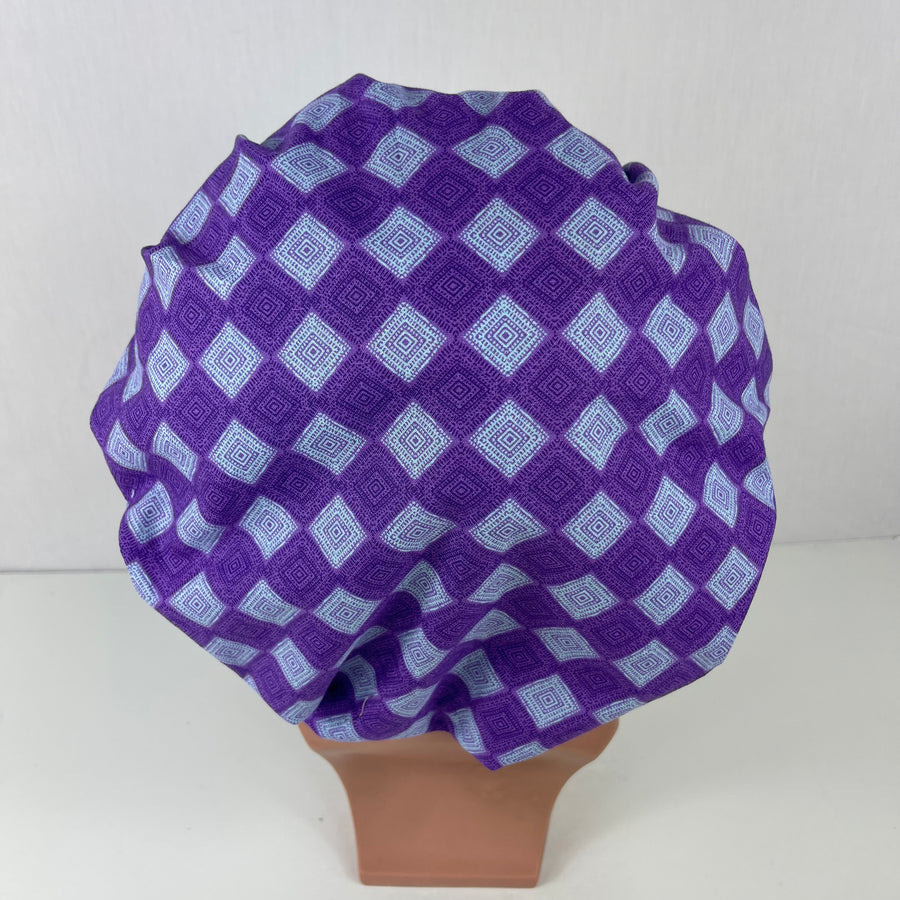 Purple Lavender Bouffant Scrub Hat