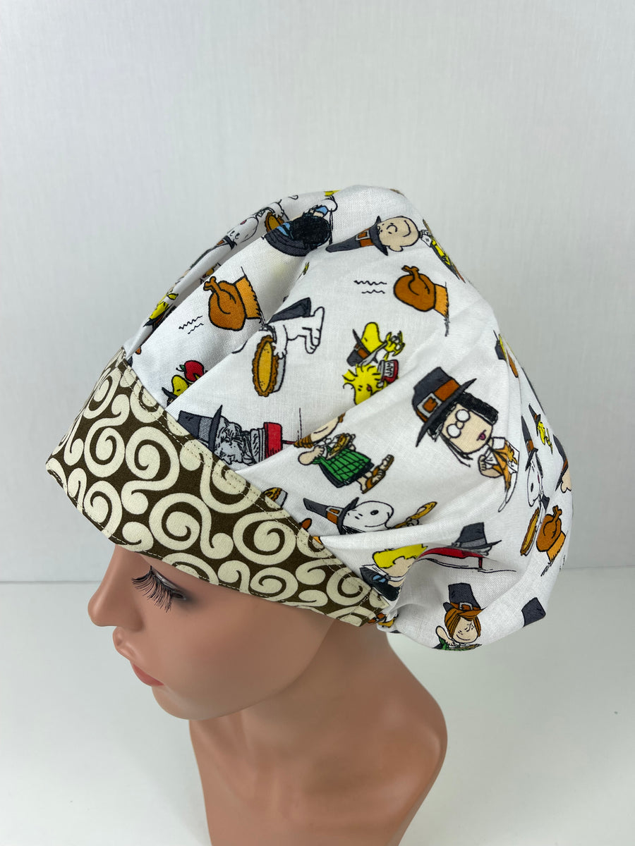 Charlie Brown Bouffant Hat