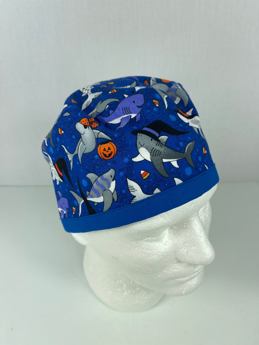 Halloween Sharks Skull Cap