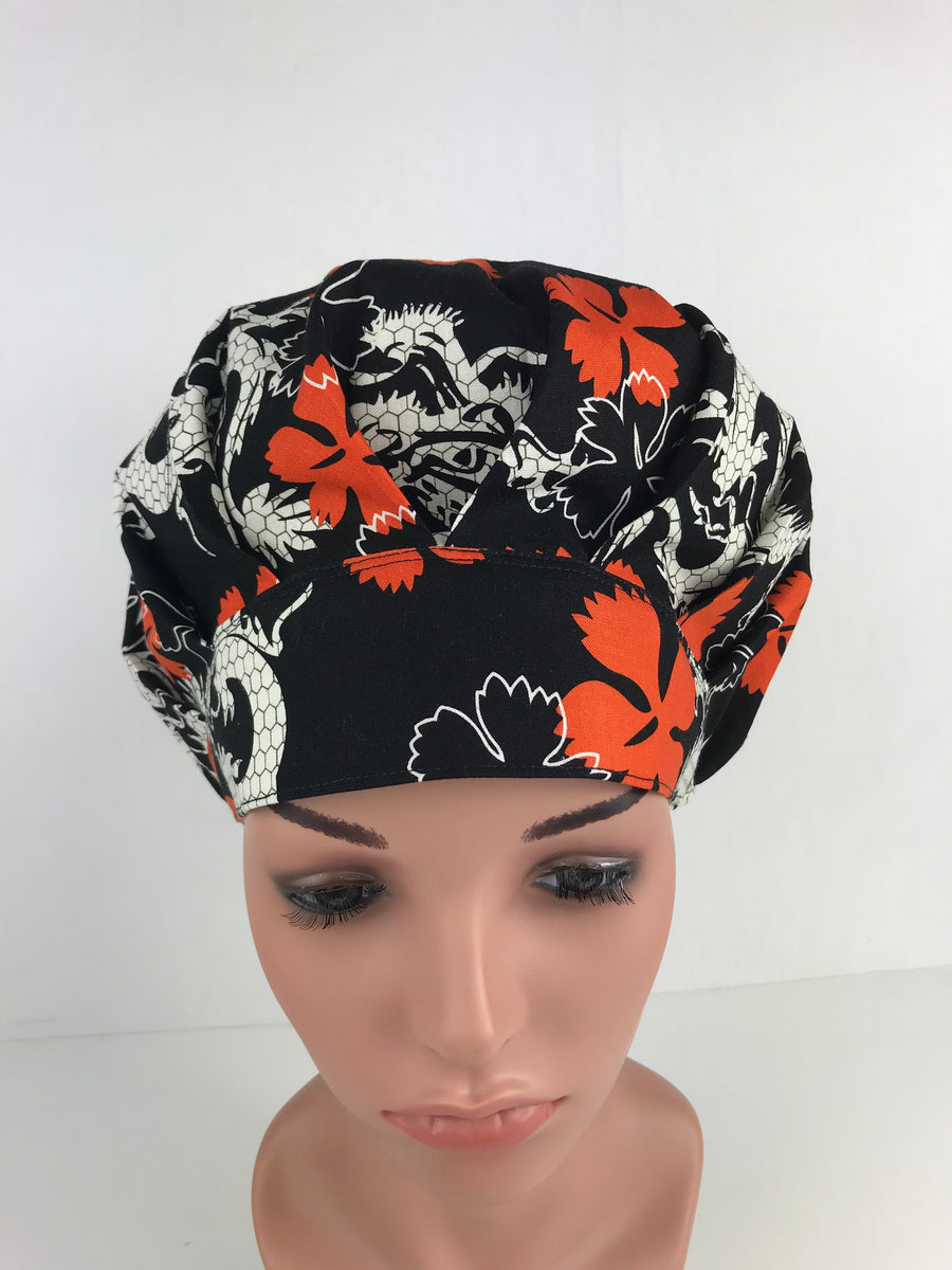 Dragons Bouffant Scrub Hat