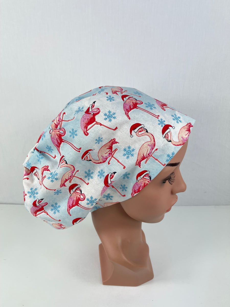 Christmas Flamingos Euro Cap