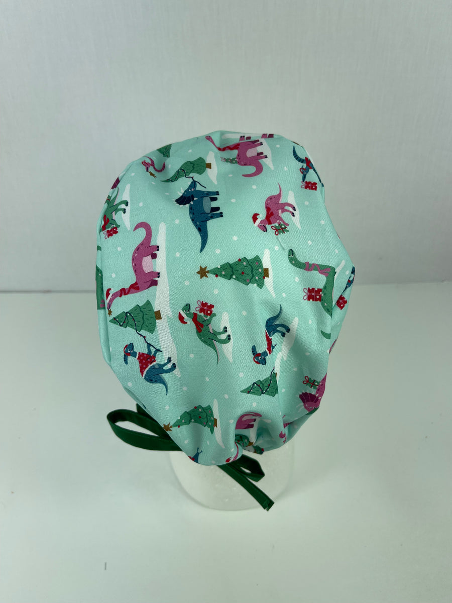 Christmas Dinosaur Skull Cap