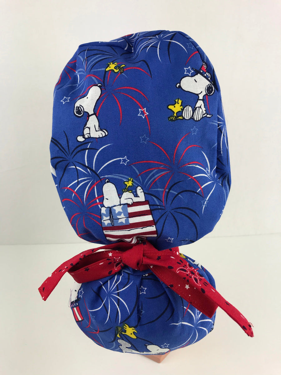 Snoopy 4th of July Ponytail Hat