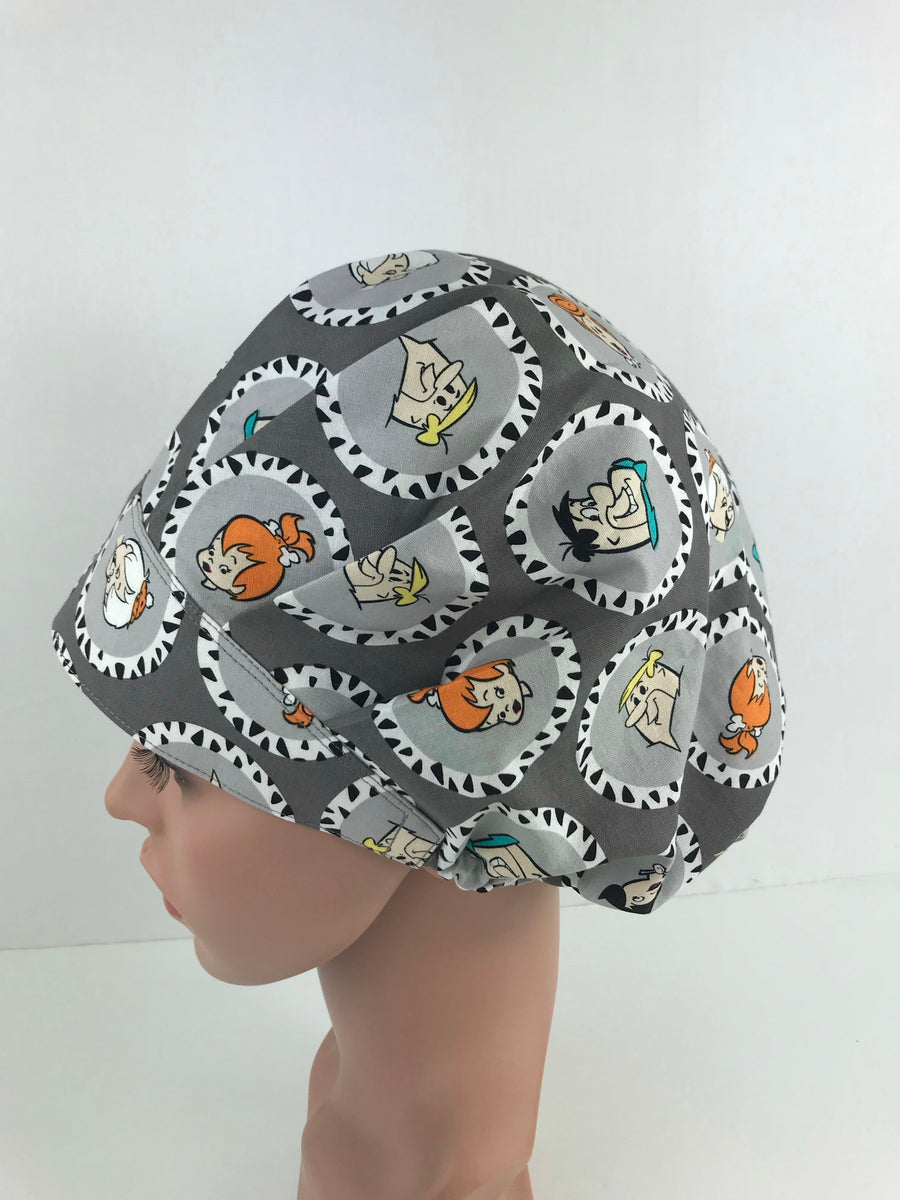 Flintstones Traditional Bouffant Scrub Hat