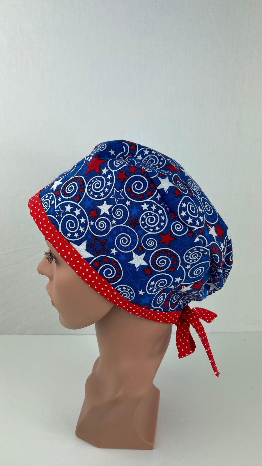 Patriotic Swirls Pixie Cap
