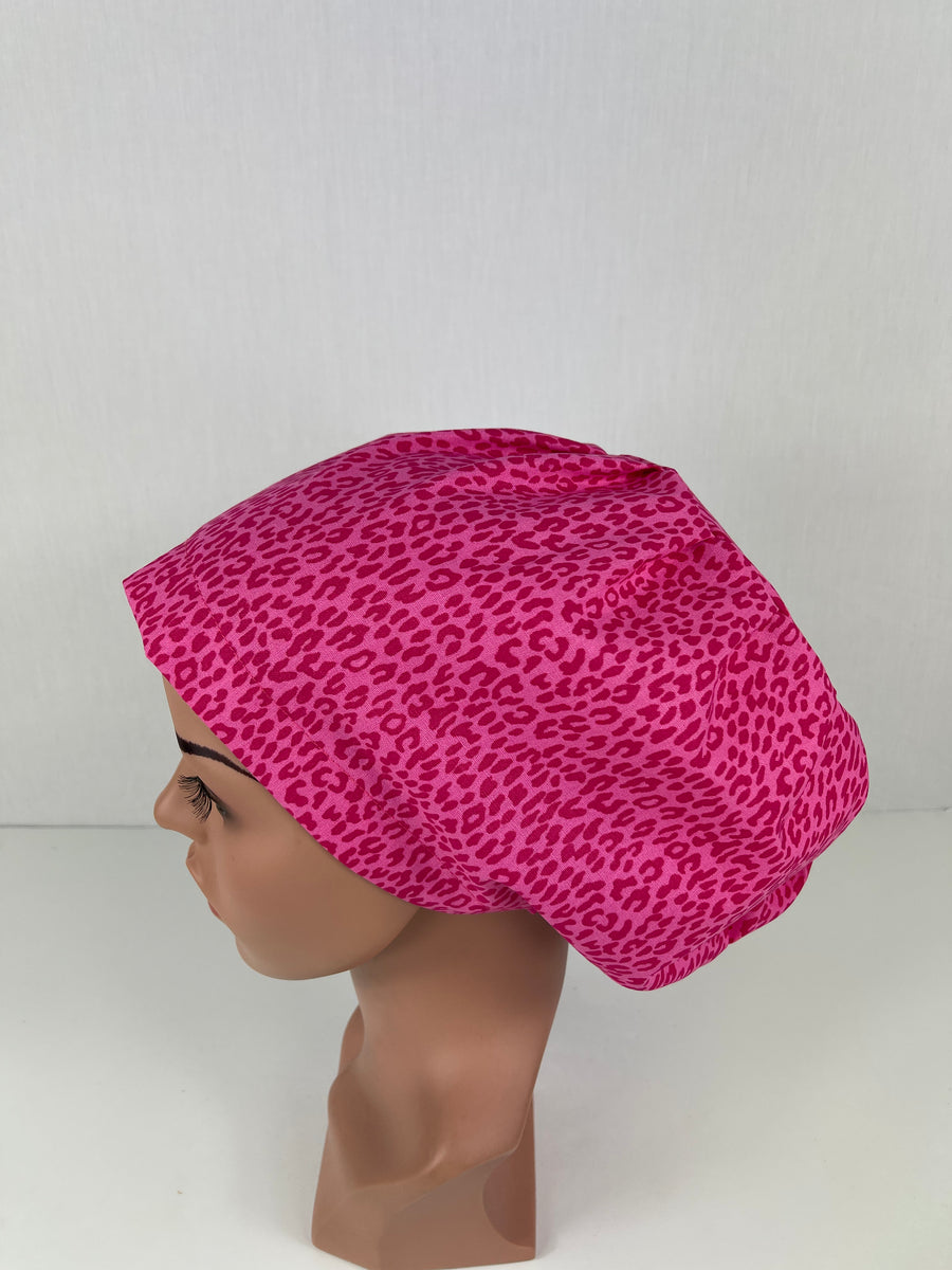 Cheetah Hot Pink Euro Cap