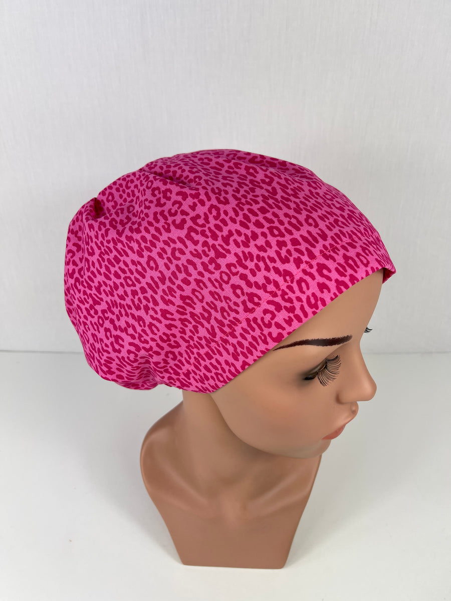 Cheetah Hot Pink Euro Cap