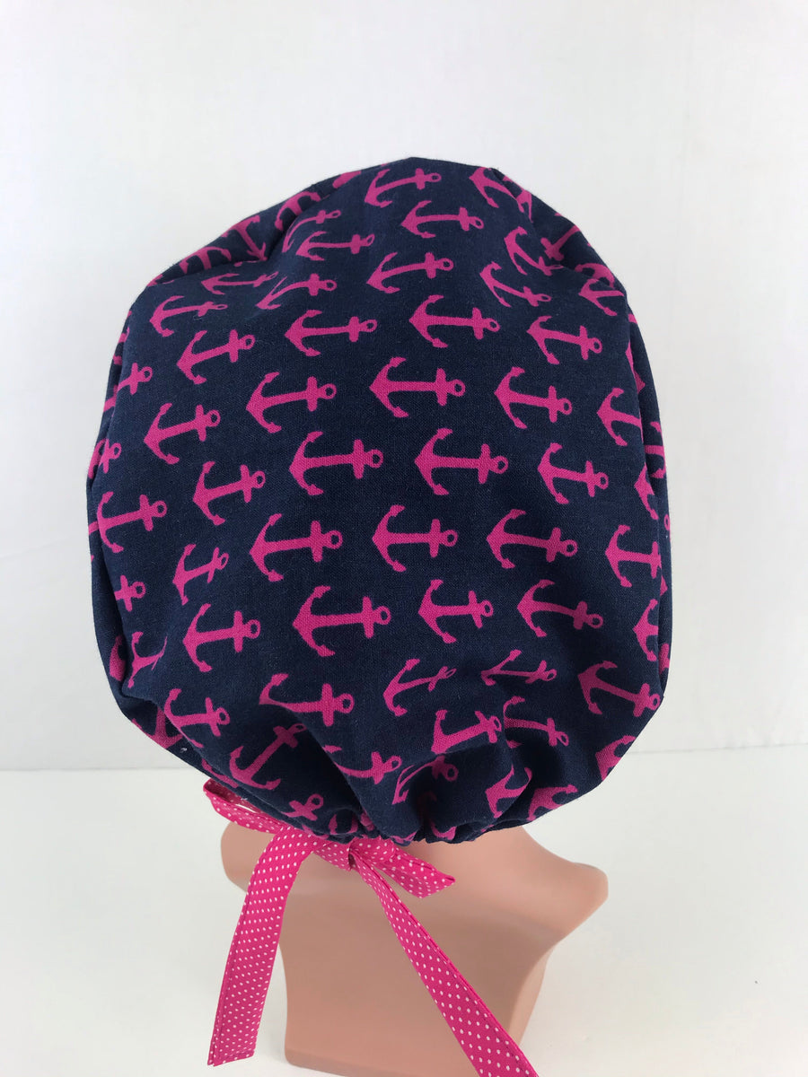 Nautical Theme Anchors Pixie Cap