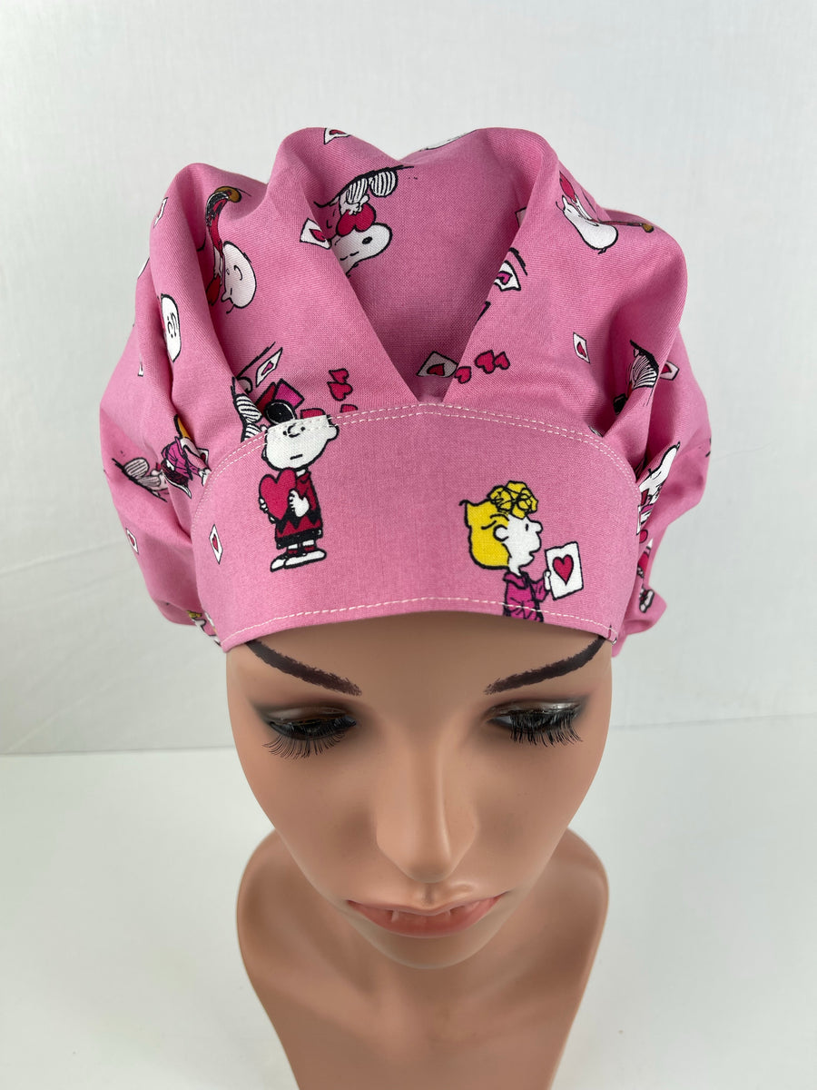 Charlie Brown Bouffant Scrub Hat