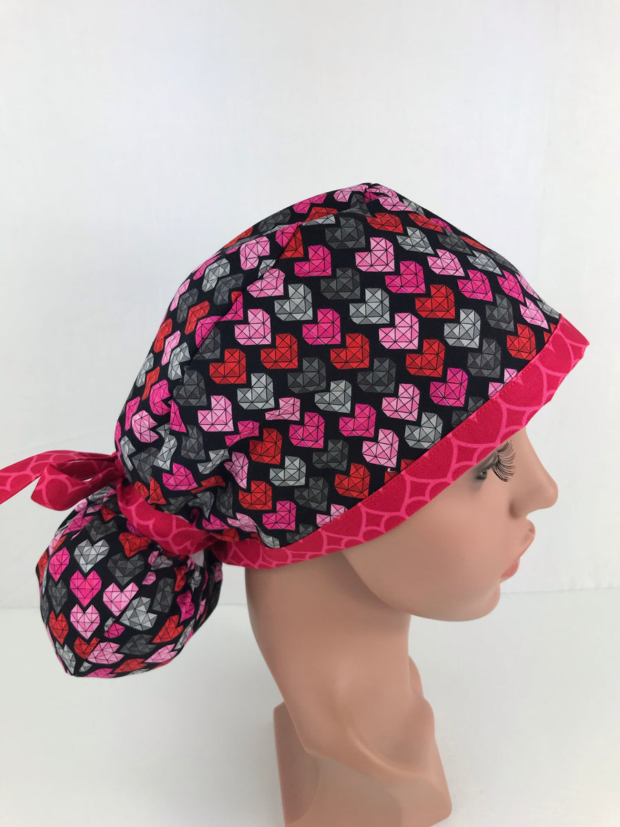 Valentine Day Ponytail Hat