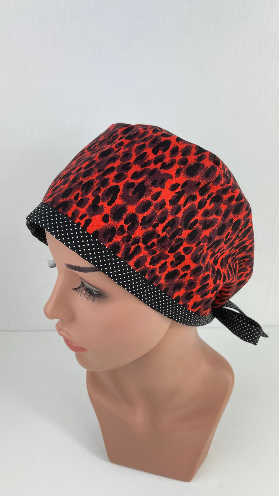 Cheetah Print in Red Pixie Cap