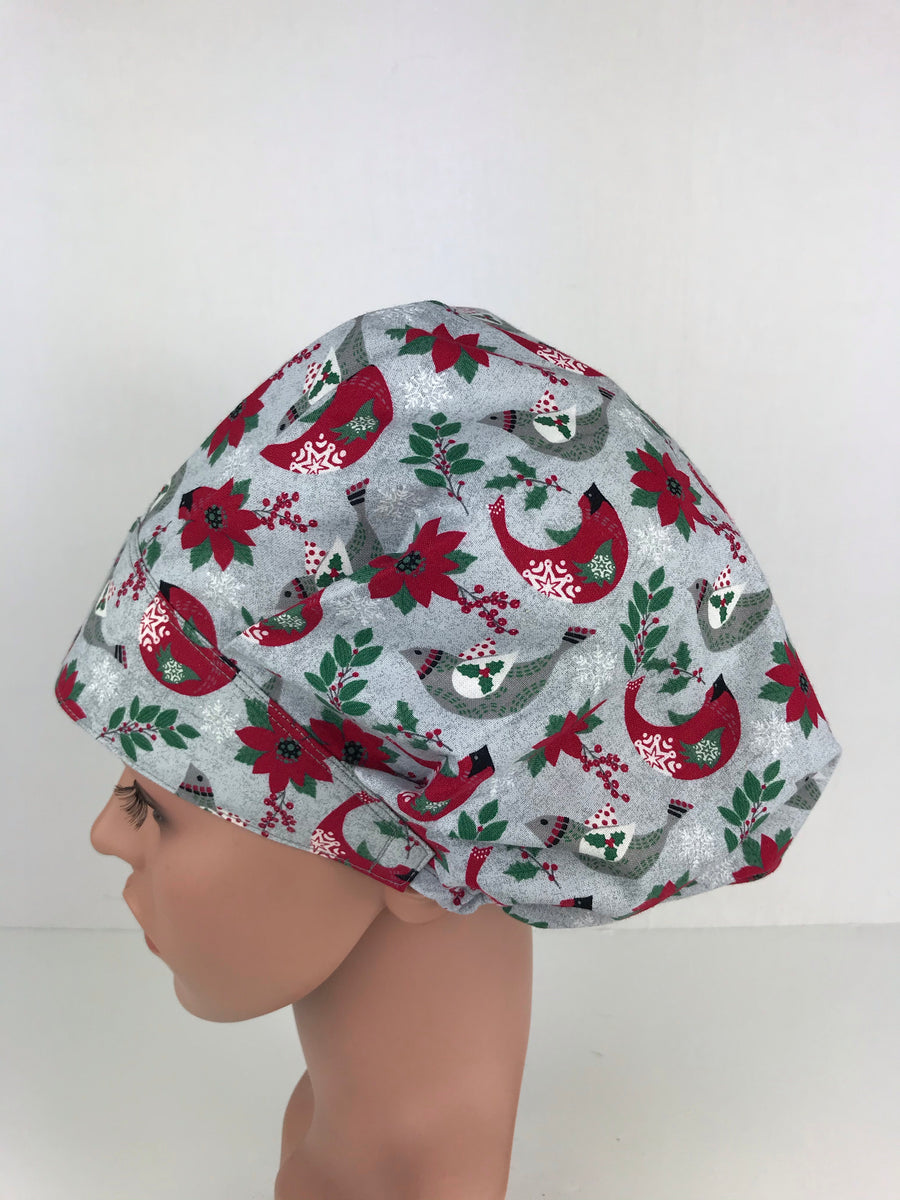 Christmas Bouffant Scrub Hat