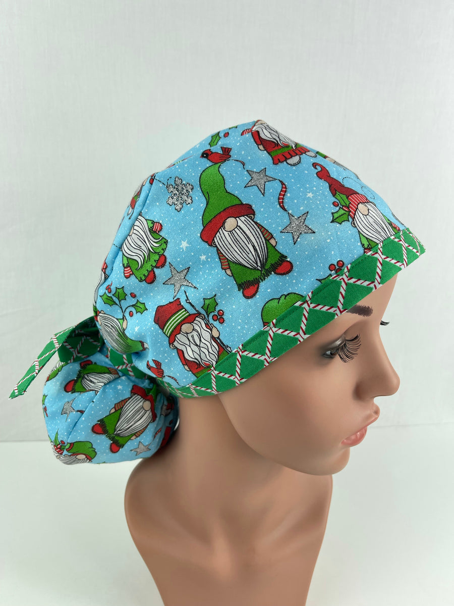 Christmas Gnomes Ponytail Hat
