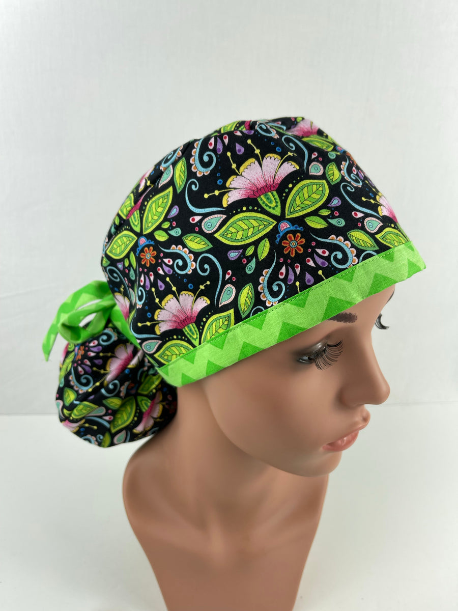 Lilies Garden Ponytail Hat
