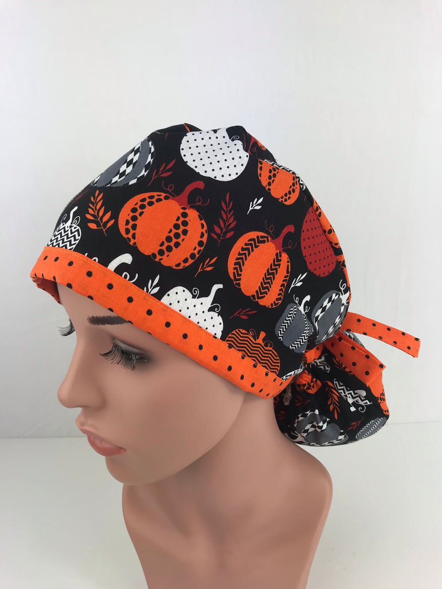 Pumpkins Ponytail Hat