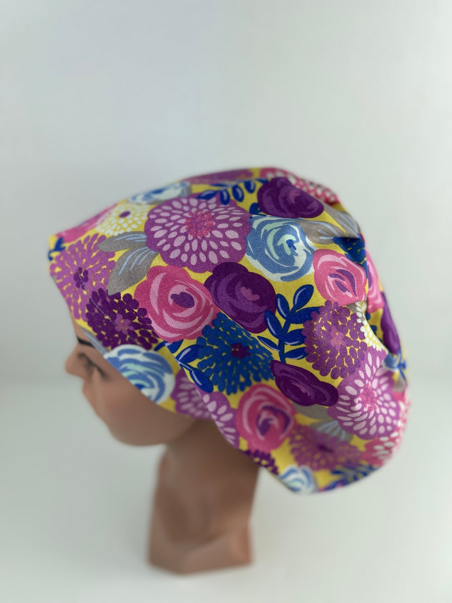Large Floral Painting Euro Cap