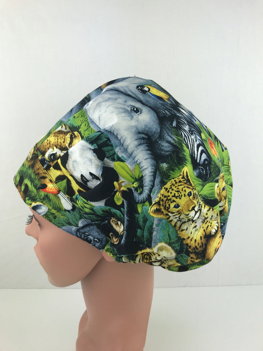 Safari Traditional Bouffant Scrub Hat