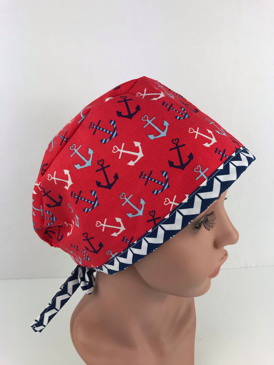 Nautical Anchors Pixie Cap