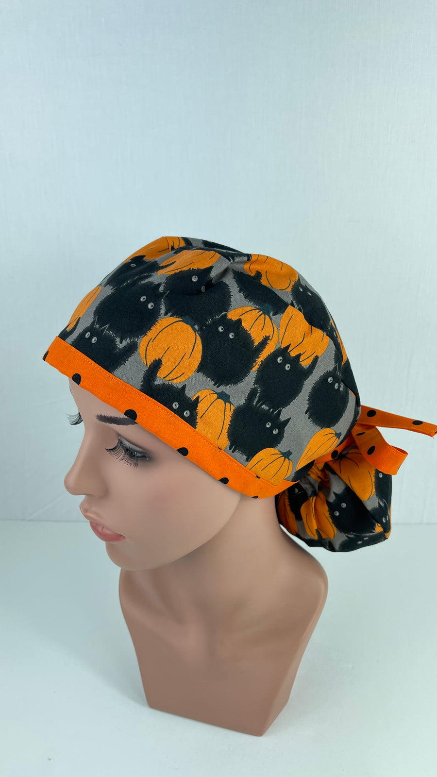 Halloween Cats Ponytail Hat