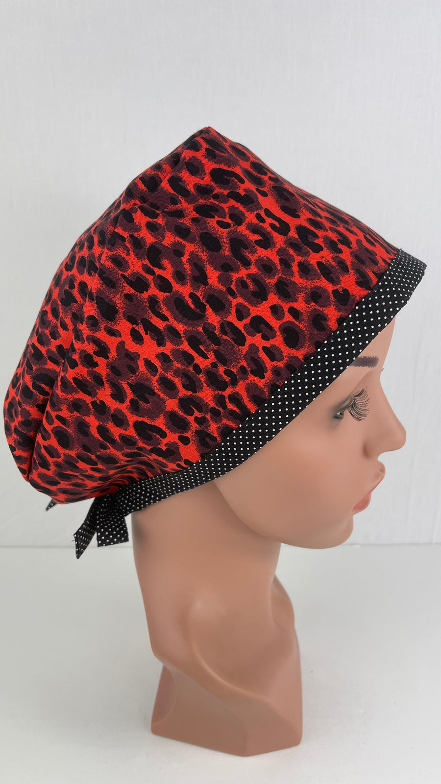 Cheetah Print in Red Pixie Cap