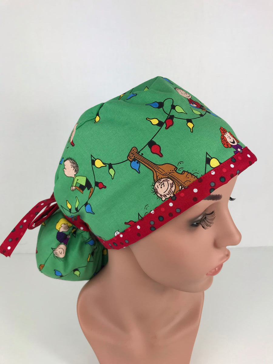 Christmas Charlie Brown Ponytail Hat