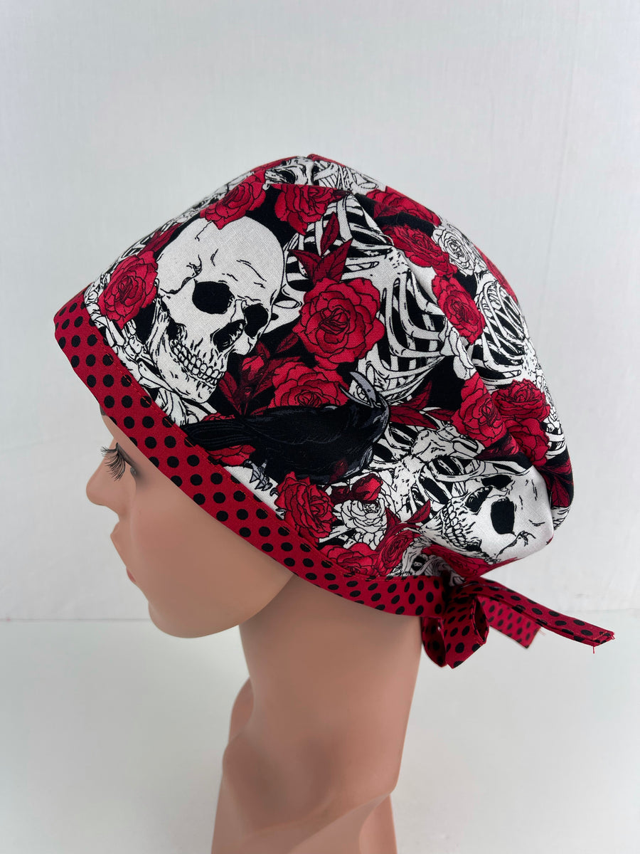 Skulls & Roses Pixie Cap