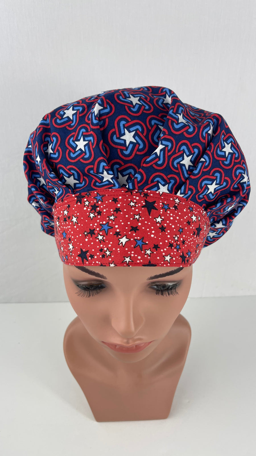 Patriotic Bouffant Scrub Cap