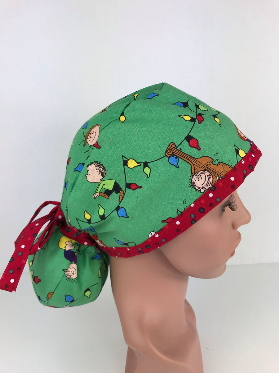 Christmas Charlie Brown Ponytail Hat
