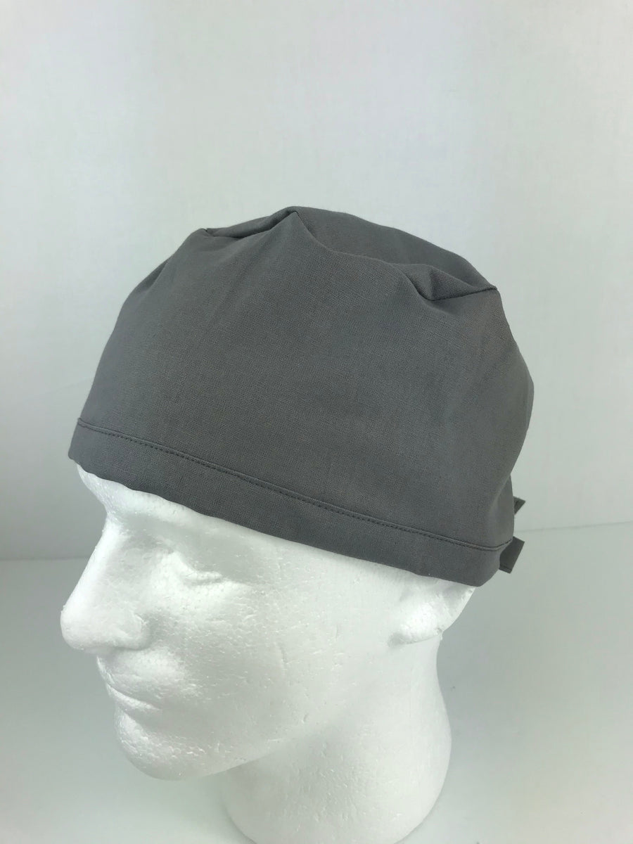 Solid Charcoal Grey Skull Cap