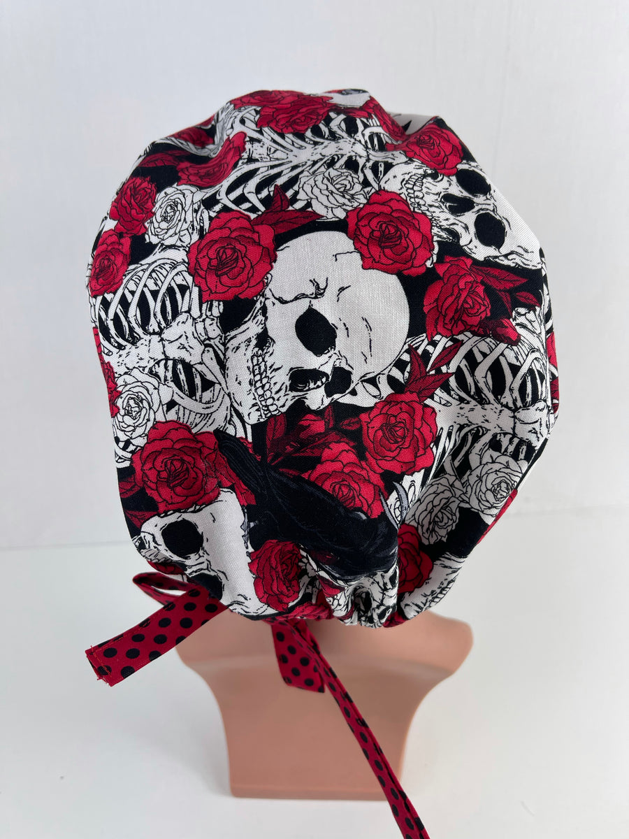 Skulls & Roses Pixie Cap