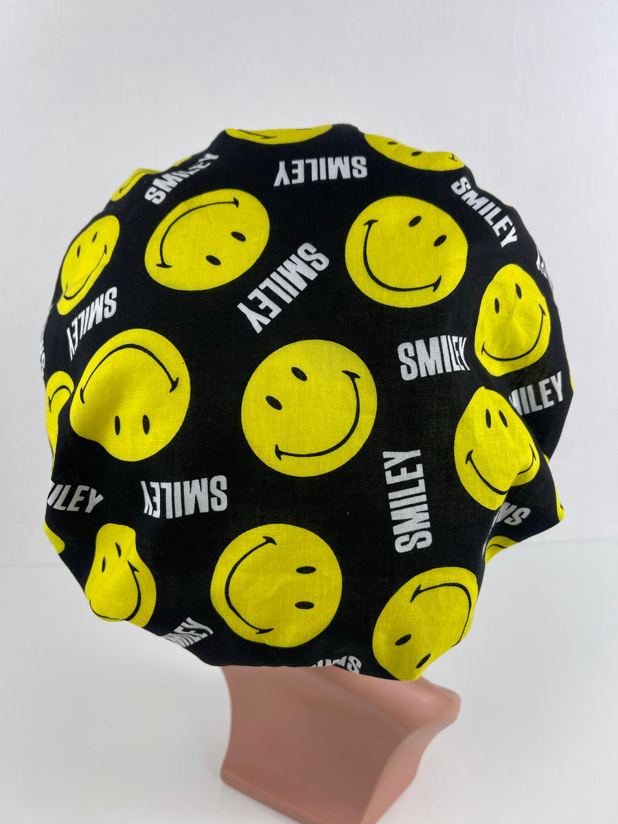 Smiley Bouffant Scrub Hat