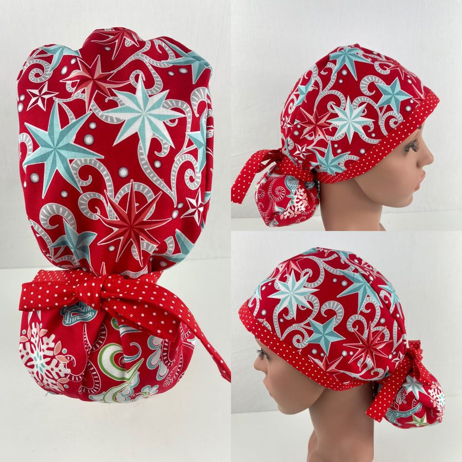 Christmas Arrangement Ponytail Hat