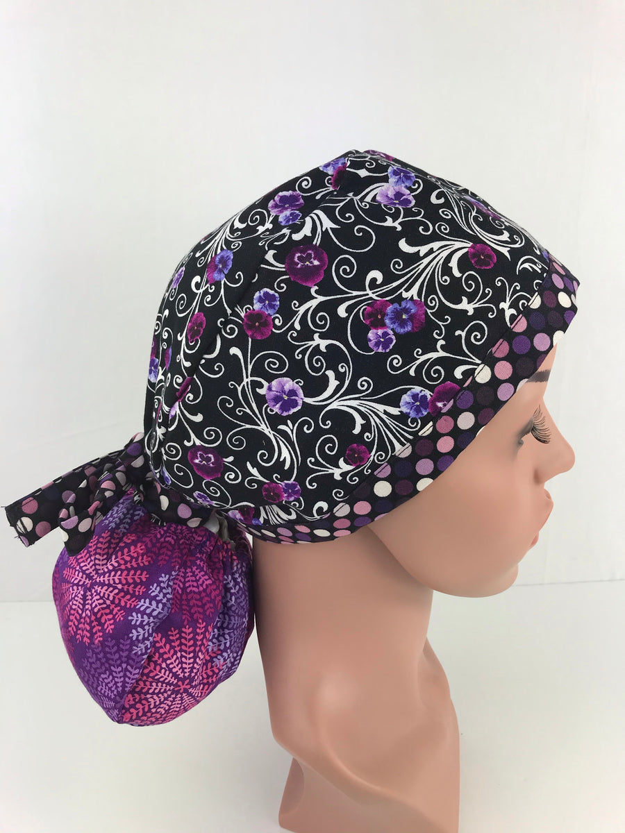 Floral Ponytail Hat