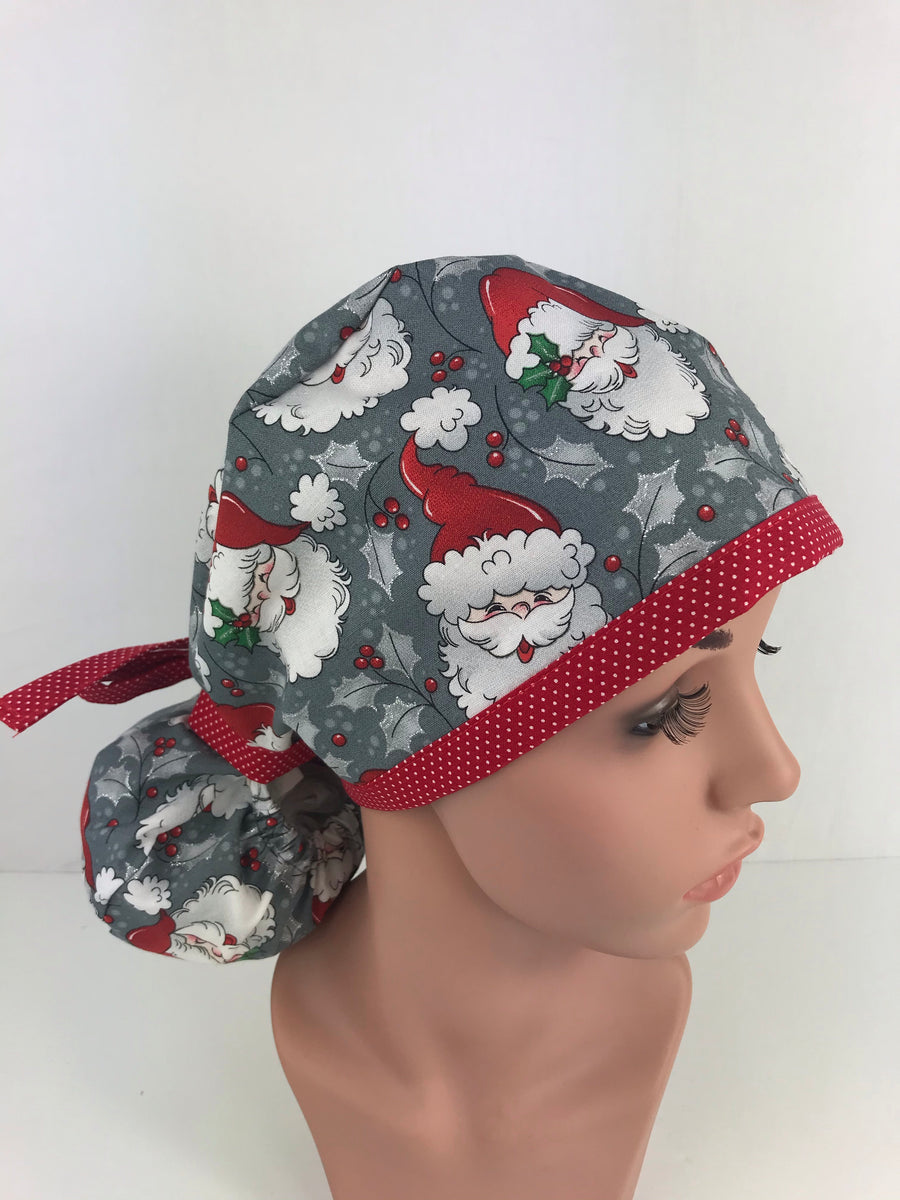 Santa Clause Christmas Ponytail Hat
