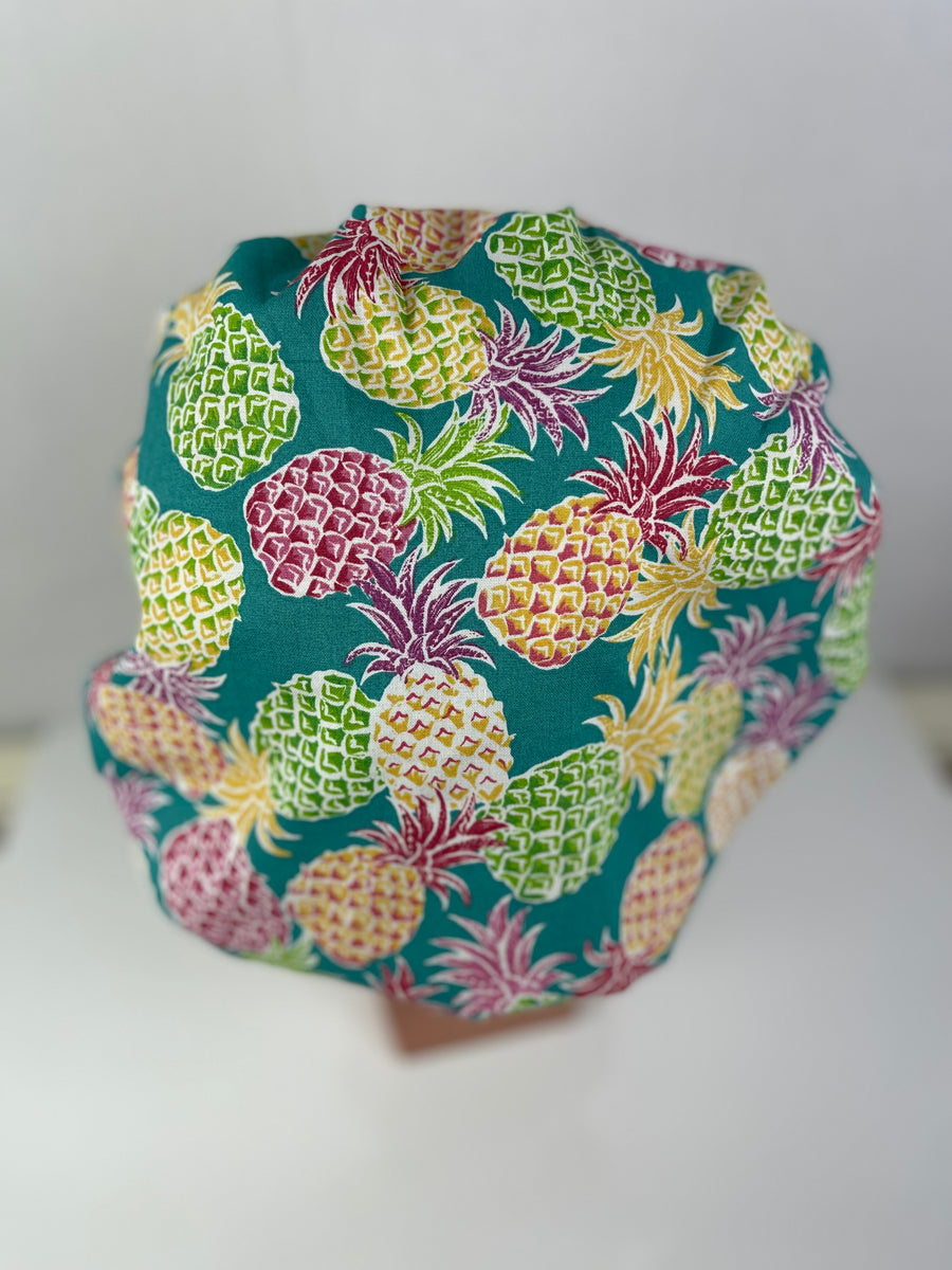 Pineapples Bouffant Scrub Hat