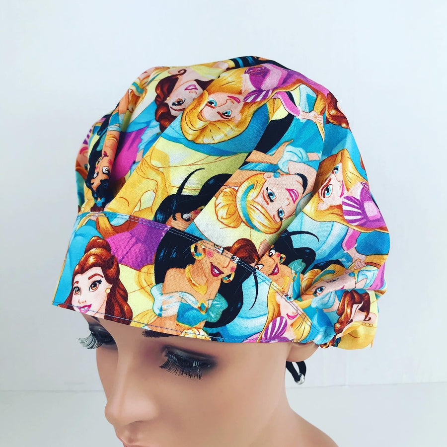 Disney Princesses Bouffant Scrub Hat